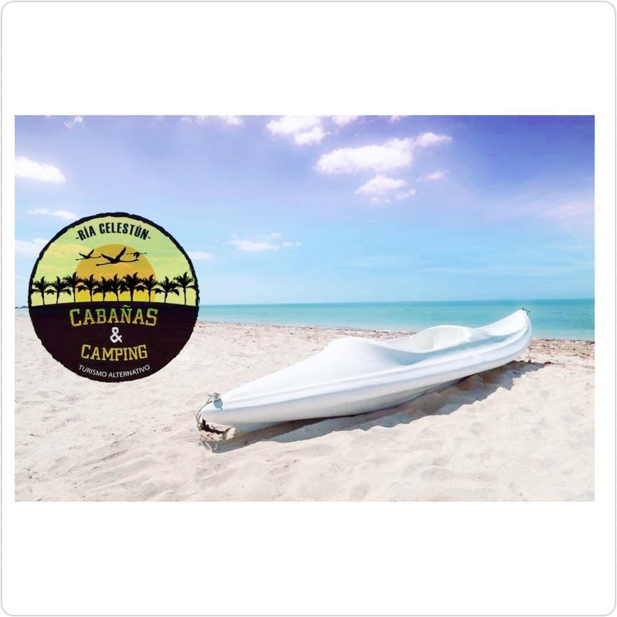 Cabanas Camping Ria Celestun Exterior foto
