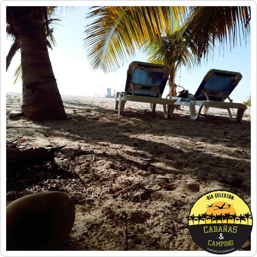 Cabanas Camping Ria Celestun Exterior foto