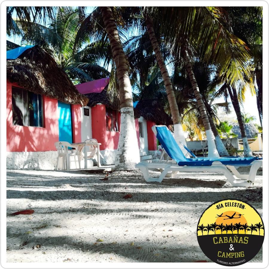 Cabanas Camping Ria Celestun Exterior foto
